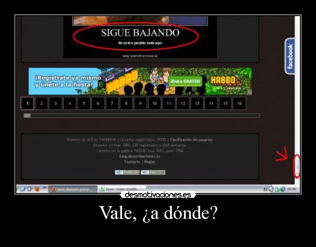 Vale, ¿a dónde? -
