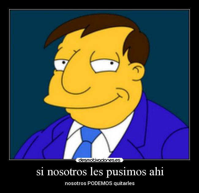 si nosotros les pusimos ahi -