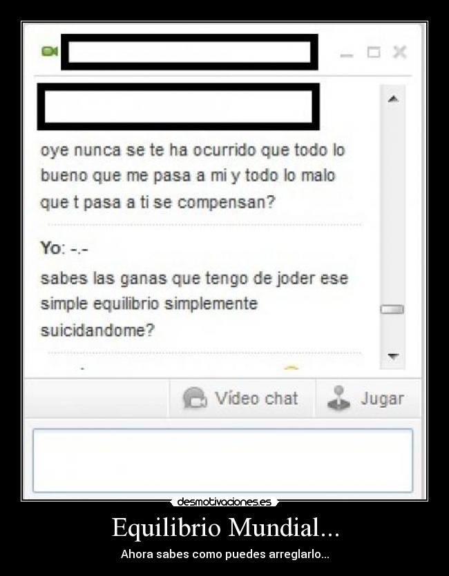 Equilibrio Mundial... -