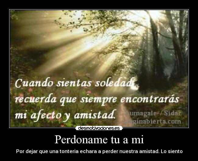 Perdoname tu a mi - 