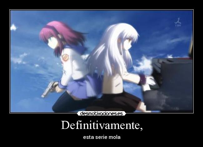 carteles angel beats mola desmotivaciones