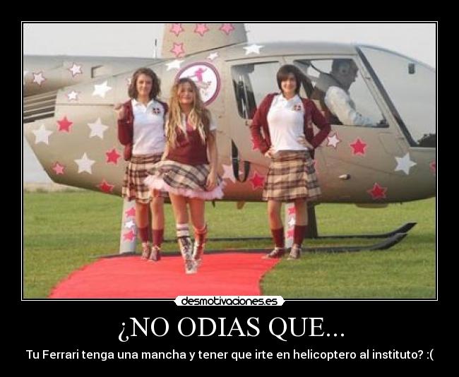 ¿NO ODIAS QUE... -