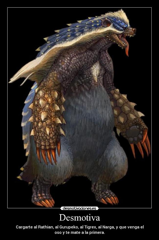 carteles monster hunter aoashira desmotivaciones