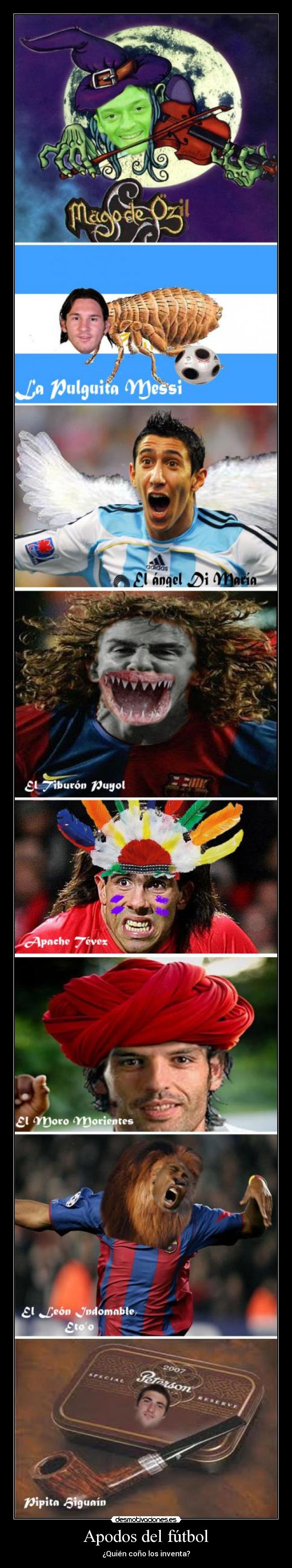 Apodos del fútbol - ¿Quién coño los inventa?