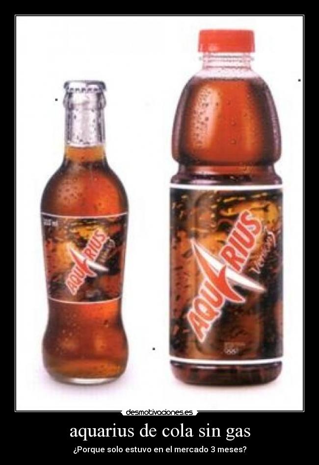 aquarius de cola sin gas -