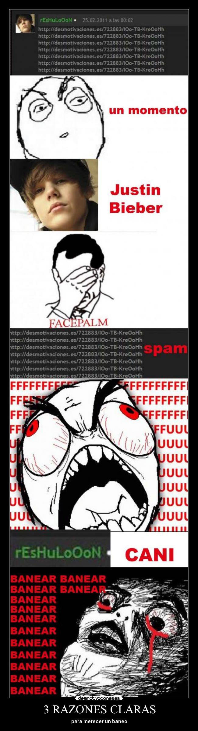 3 RAZONES CLARAS - para merecer un baneo