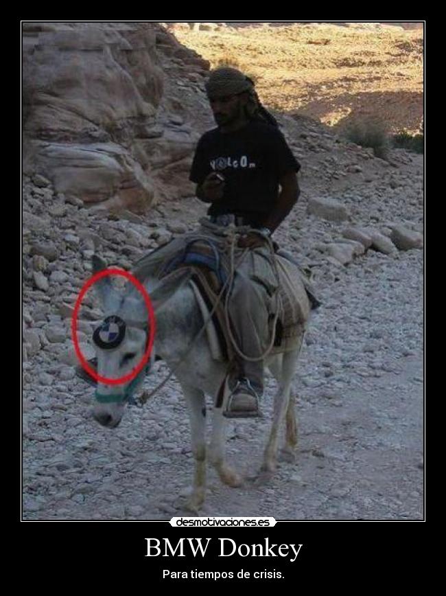 BMW Donkey - Para tiempos de crisis.