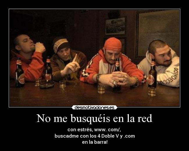 No me busquéis en la red -