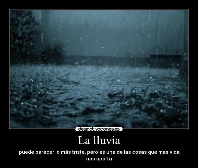 La lluvia -