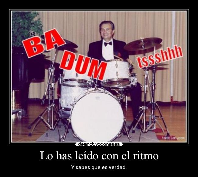 Lo has leído con el ritmo - 