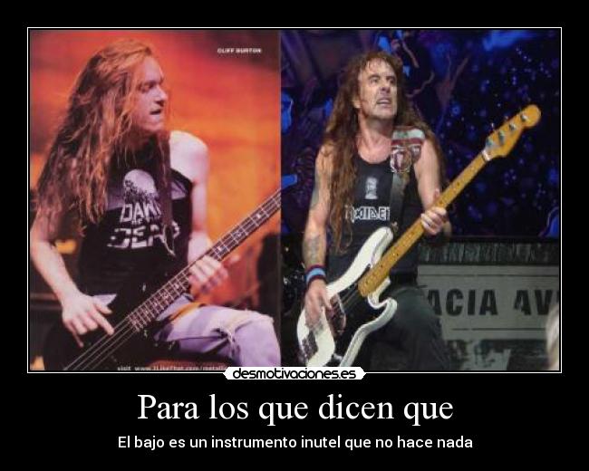 Para los que dicen que - El bajo es un instrumento inutel que no hace nada