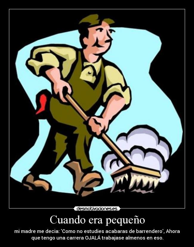 Cuando era pequeño -