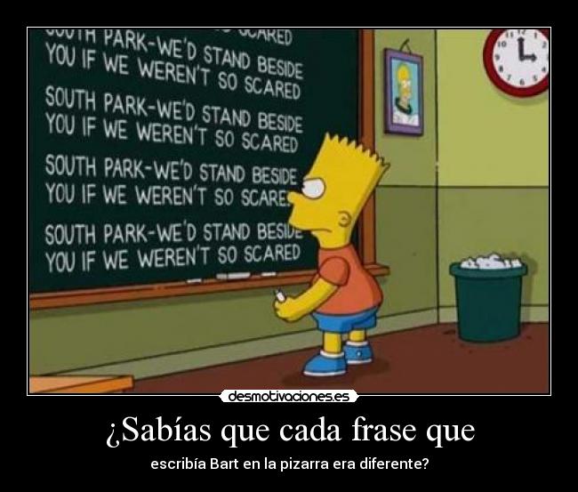 carteles bart desmotivaciones