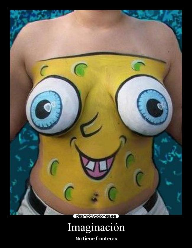 carteles imaginacion bob esponja desmotivaciones