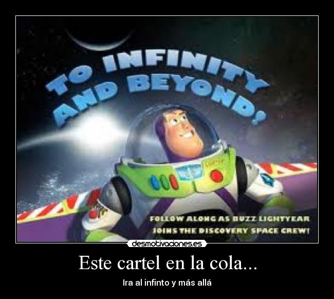 Este cartel en la cola... - 