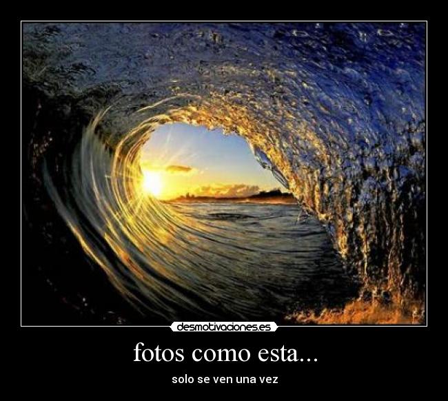 fotos como esta... - solo se ven una vez