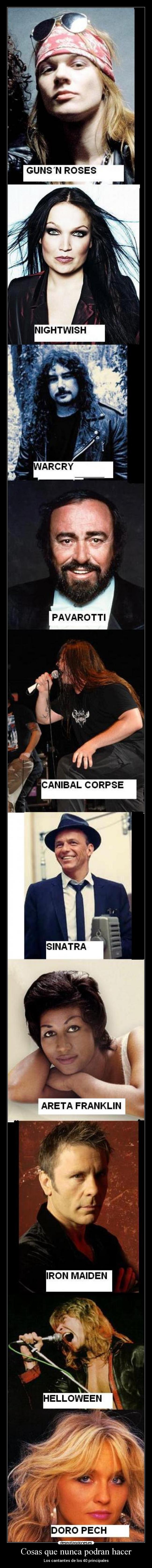 Cosas que nunca podran hacer - 