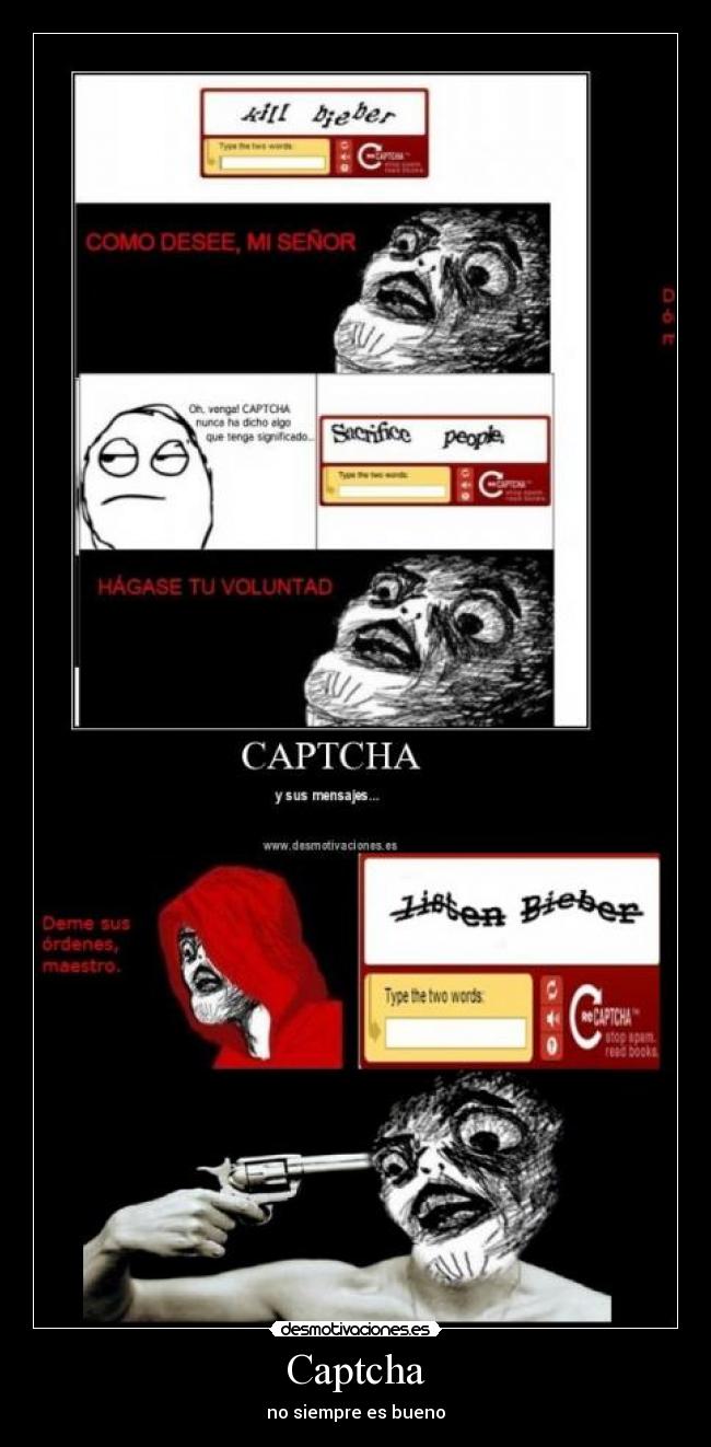 Captcha - no siempre es bueno