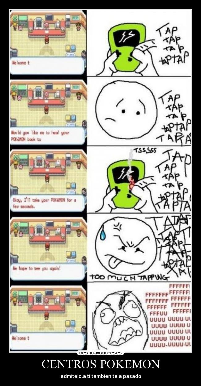 CENTROS POKEMON - admitelo,a ti tambien te a pasado