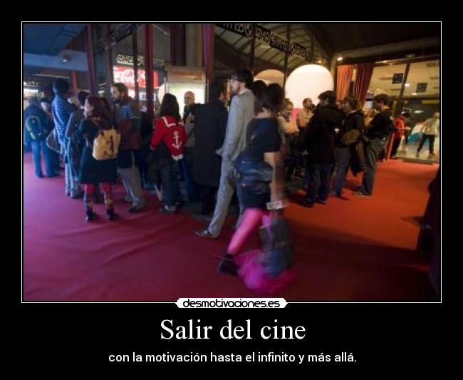 Salir del cine -