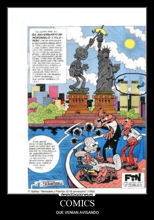 COMICS - QUE VENIAN AVISANDO