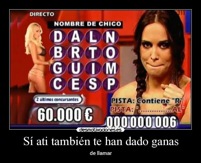 Sí ati también te han dado ganas - 