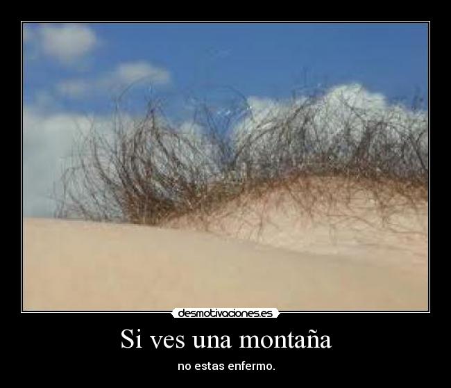 Si ves una montaña -