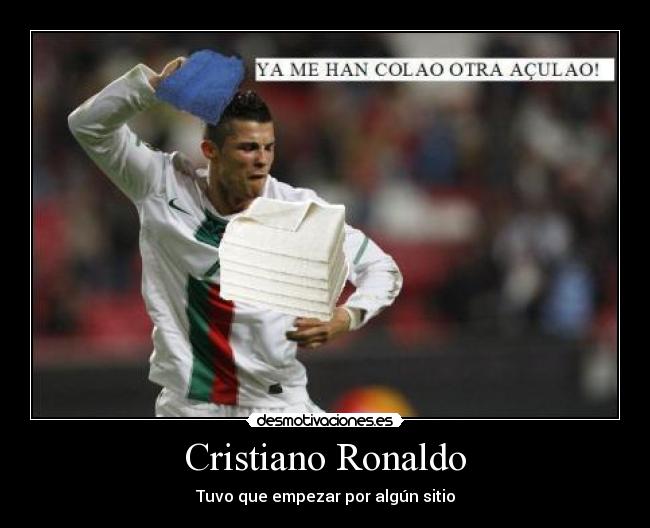 carteles ronaldo cristiano toalla leuro gitano desmotivaciones