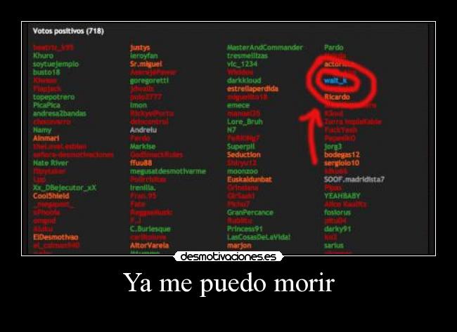 Ya me puedo morir -