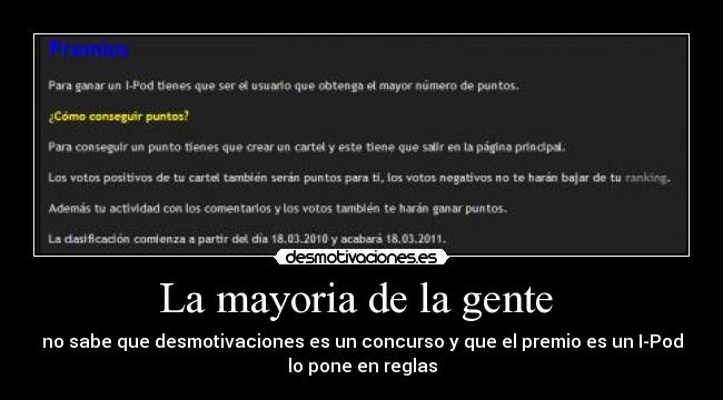 La mayoria de la gente  - 