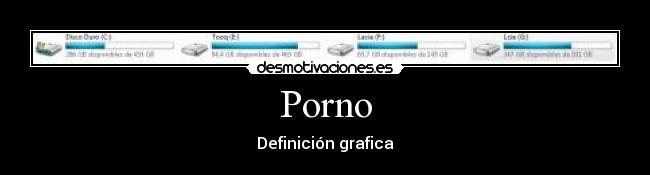 Porno - Definición grafica