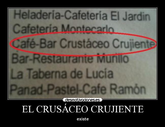 EL CRUSÁCEO CRUJIENTE - 