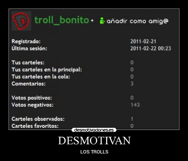 DESMOTIVAN - LOS TROLLS