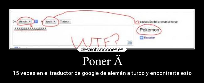 Poner Ä -