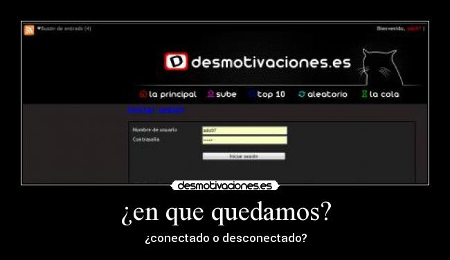 ¿en que quedamos? - 