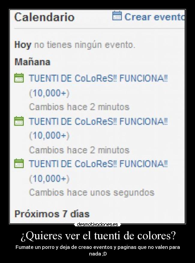 ¿Quieres ver el tuenti de colores? -