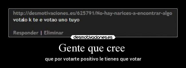 Gente que cree -