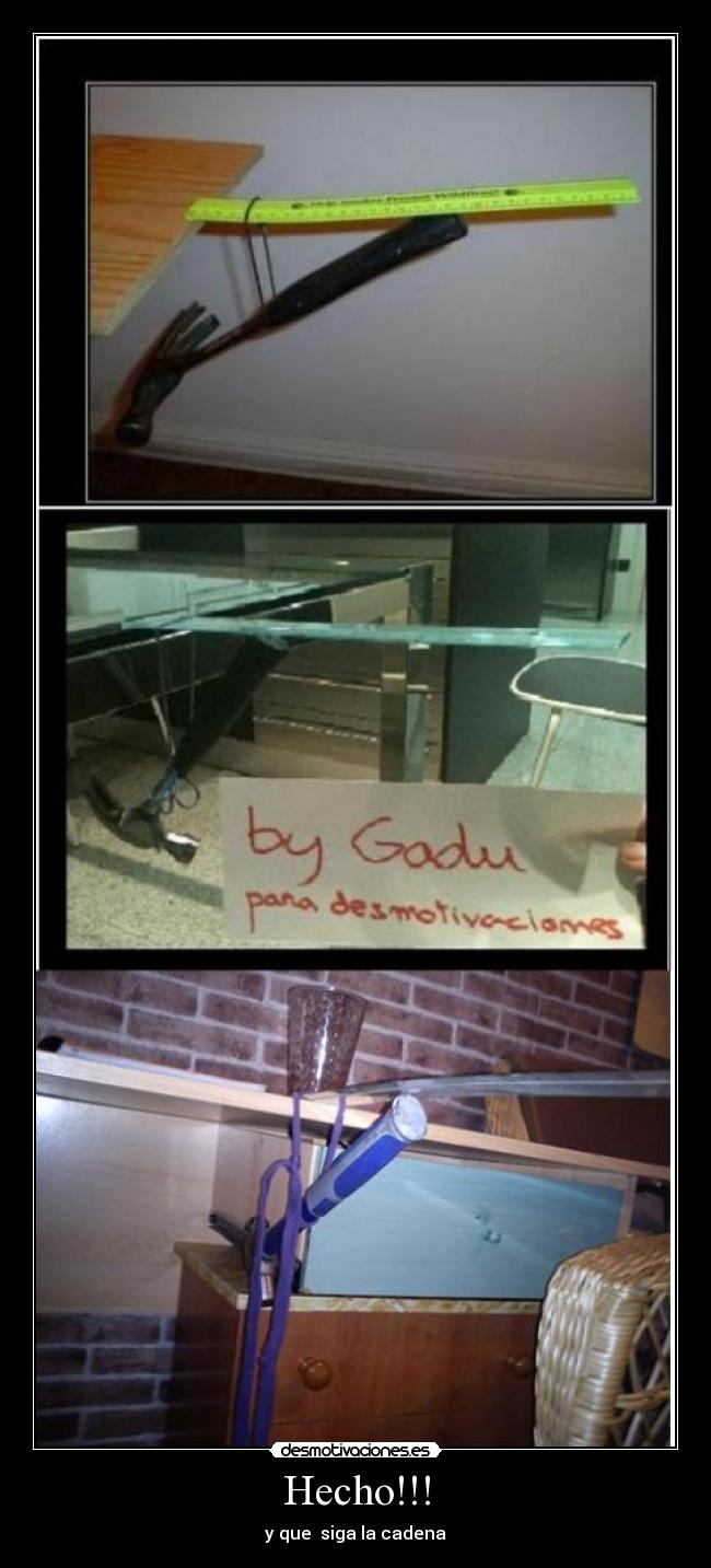 Hecho!!! - y que siga la cadena