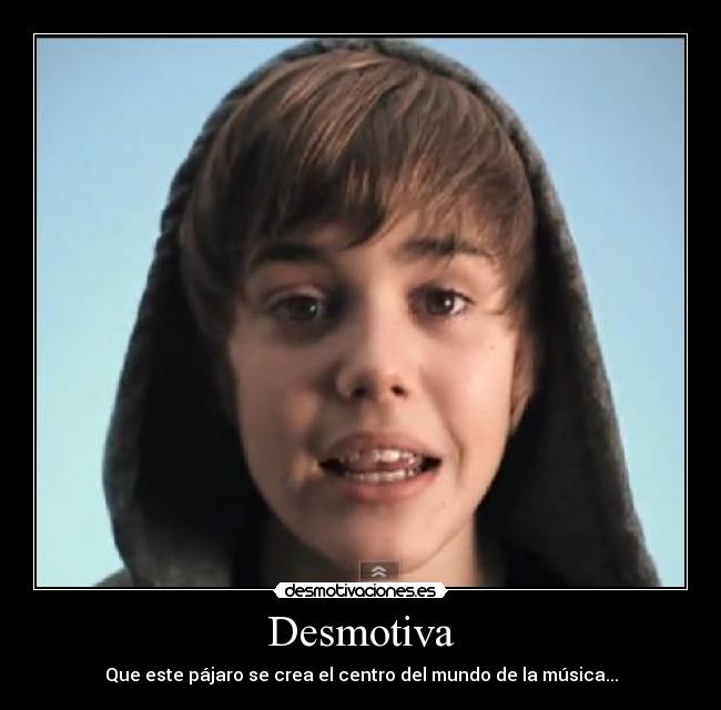 Desmotiva - Que este pájaro se crea el centro del mundo de la música...