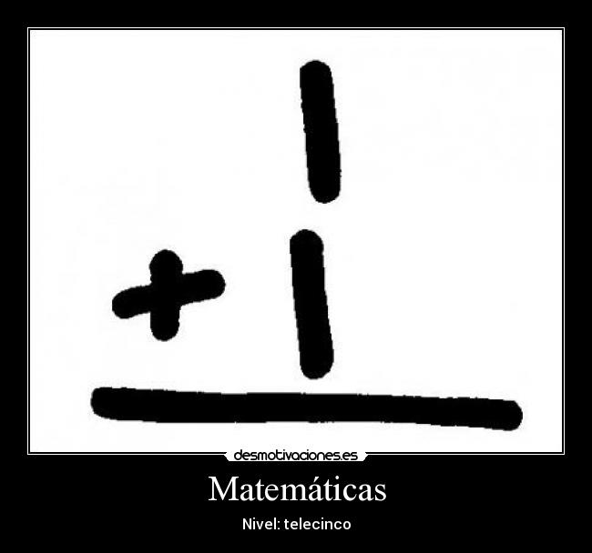 Matemáticas - Nivel: telecinco