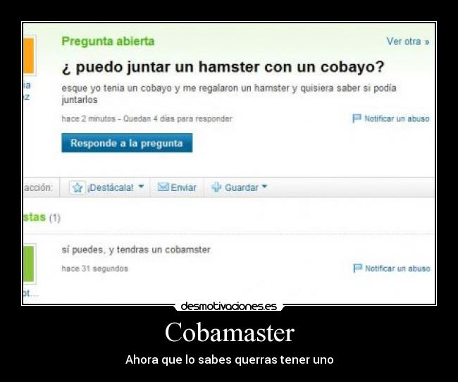 Cobamaster - Ahora que lo sabes querras tener uno