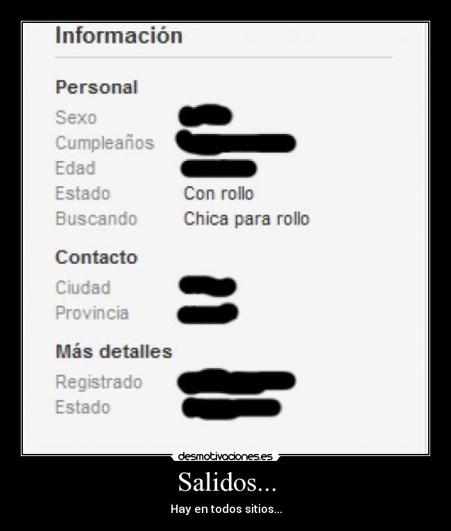 Salidos... - Hay en todos sitios...