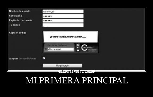MI PRIMERA PRINCIPAL - 