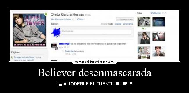 Believer desenmascarada - ¡¡¡¡¡A JODERLE EL TUENTIIIIIIIIIIIII!!!!!
