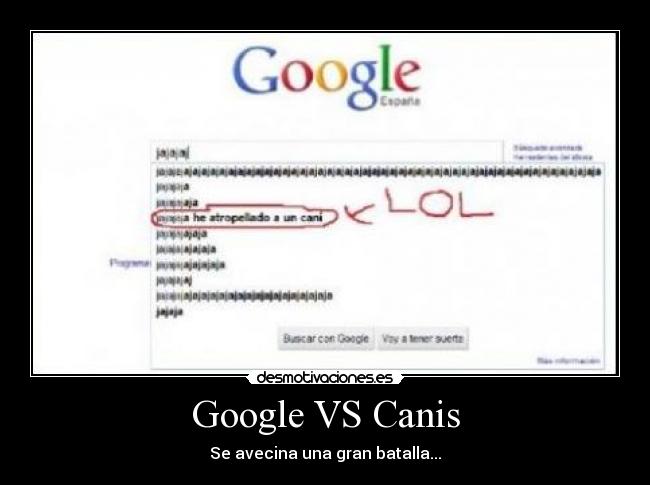 Google VS Canis -