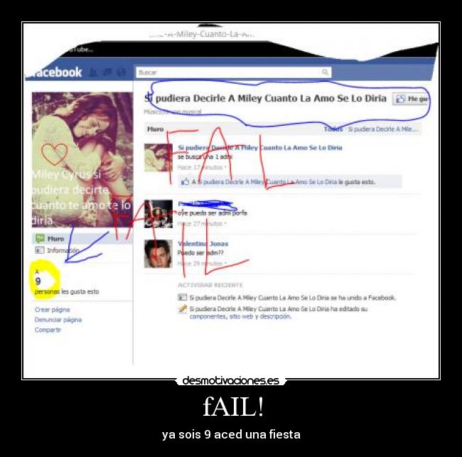fAIL! - ya sois 9 aced una fiesta