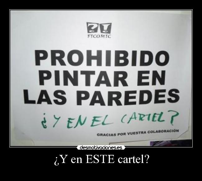 ¿Y en ESTE cartel? -