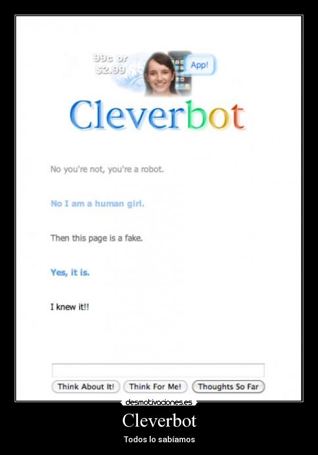 carteles cleverbot desmotivaciones