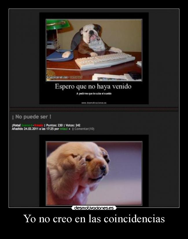 Yo no creo en las coincidencias - 