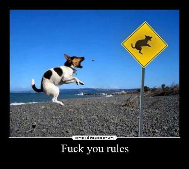 Fuck you rules -